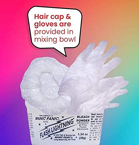 MANIC PANIC Blue Lightning Hair Bleach Kit 30 Volume Developer Bundle with Prepare to Dye Clarifying Shampoo - Image 4