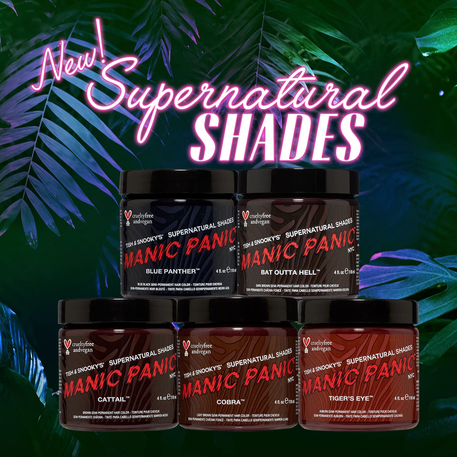 MANIC PANIC Mocha Mousse Bundle with Dark Star Gray & SuperNatural Cobra Brown Hair Dye - Image 8