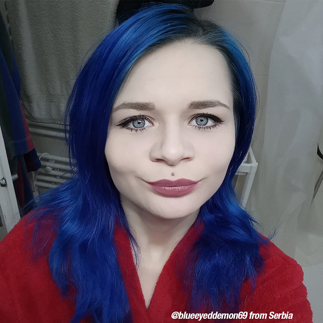 MANIC PANIC Classic After Midnight Semi Permanent Hair Color - Dark Blue Hair Dye for Women & Men That Lasts 4-6 Weeks - Vegan, Ammonia & Cruelty-Free - Create & Mix Custom Shades (4oz) - Image 5