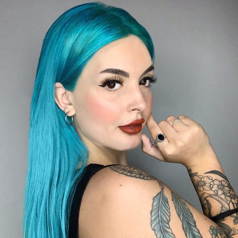 MANIC PANIC Classic Atomic Turquoise Semi Permanent Hair Color - Neon Aqua Blue Hair Dye for Women & Men That Lasts 4-6 Weeks - Vegan, Ammonia & Cruelty-Free - Create & Mix Custom Shades (4oz / 2pk) - Image 5