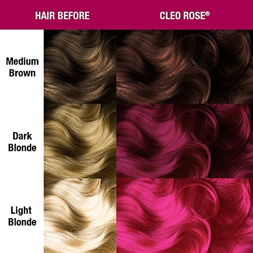 MANIC PANIC Classic Cleo Rose Semi Permanent Hair Color - Warm Magenta Pink Hair Dye for Women & Men That Lasts 4-6 Weeks - Vegan, Ammonia & Cruelty-Free - Create & Mix Custom Shades (4oz / 2pk) - Image 4