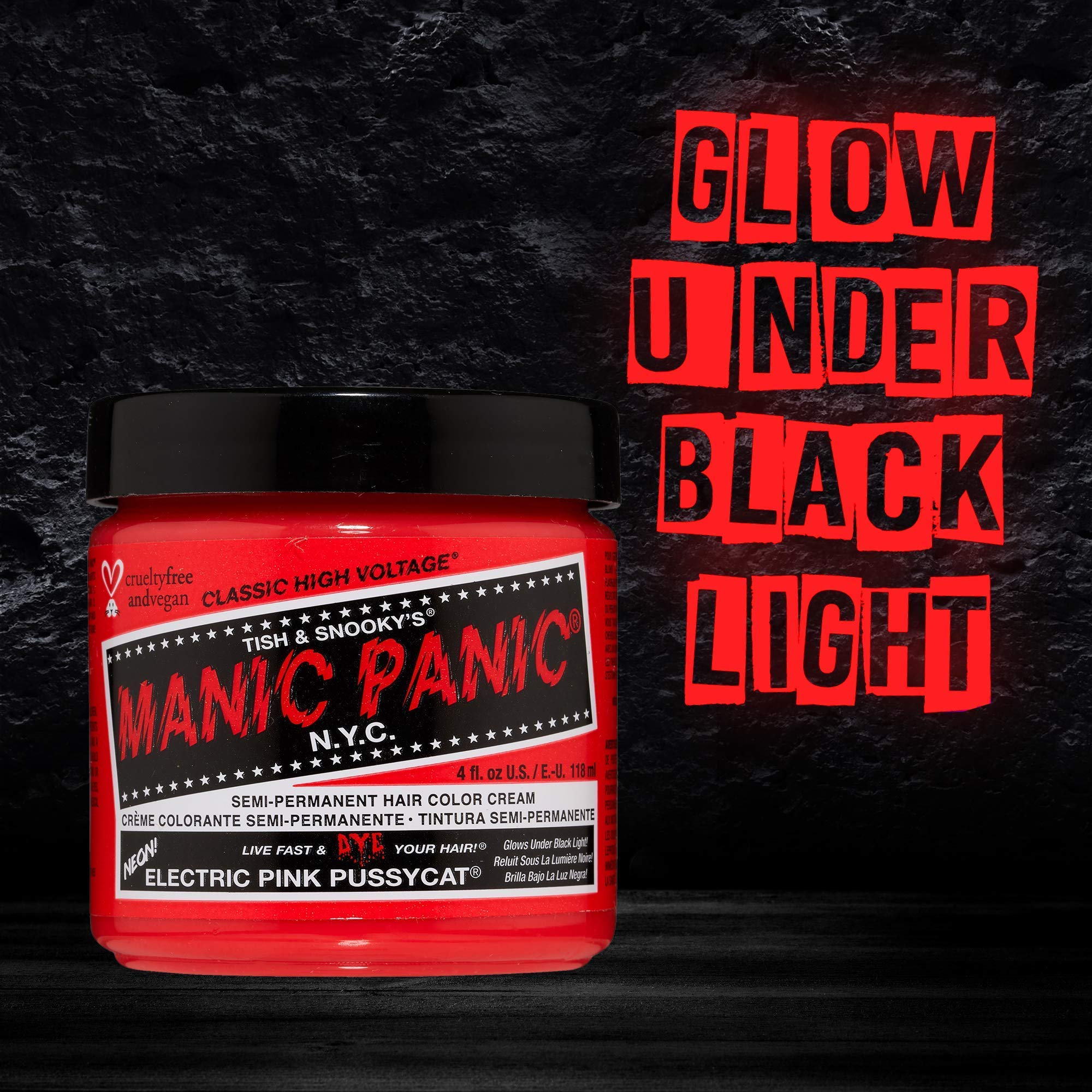 MANIC PANIC Electric Pink Pussycat Hair Dye Bundle with Hair Bleach Kit 40 Volume Developer - Image 3