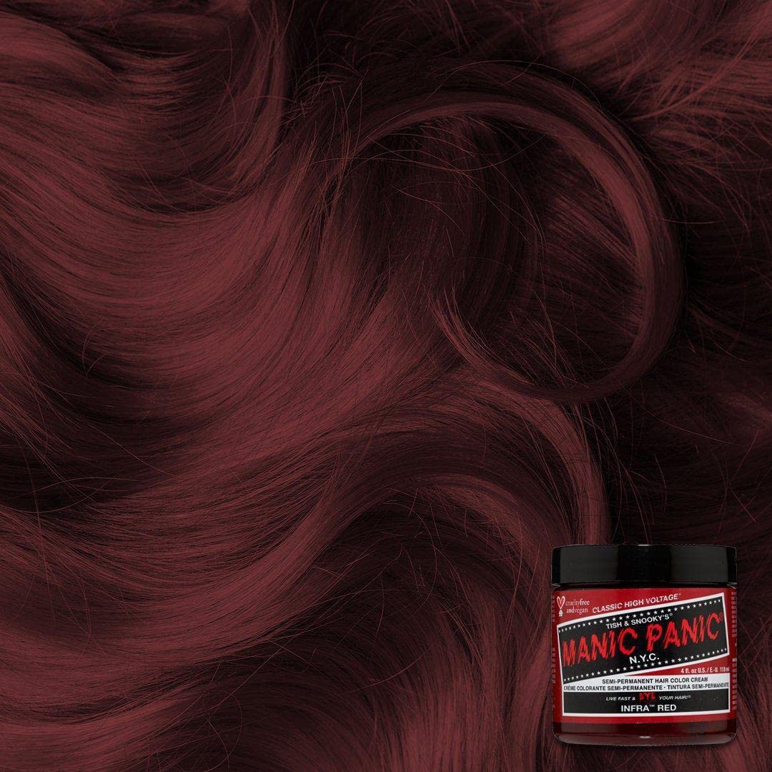 MANIC PANIC Classic Infra Red Semi Permanent Hair Color - Deep Mahogany Red Hair Dye for Women & Men That Lasts 4-6 Weeks - Vegan, Ammonia & Cruelty-Free - Create & Mix Custom Shades (4oz) - Image 4