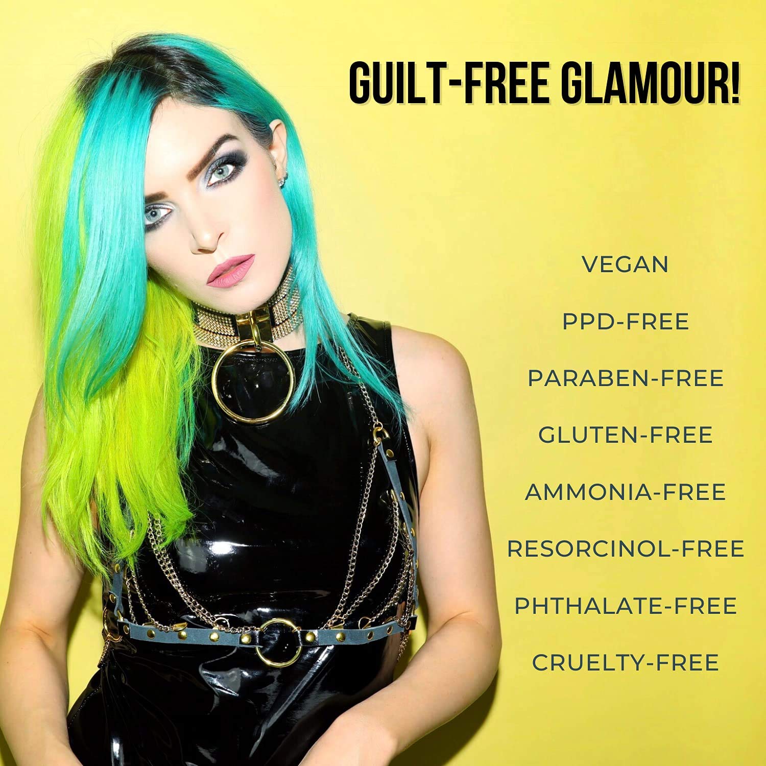 MANIC PANIC Classic Raven Semi Permanent Hair Color - Cool-Toned Black Hair Dye for Women & Men That Lasts 4-6 Weeks - Vegan, Ammonia & Cruelty-Free - Create & Mix Custom Shades (4oz / 3pk) - Image 6