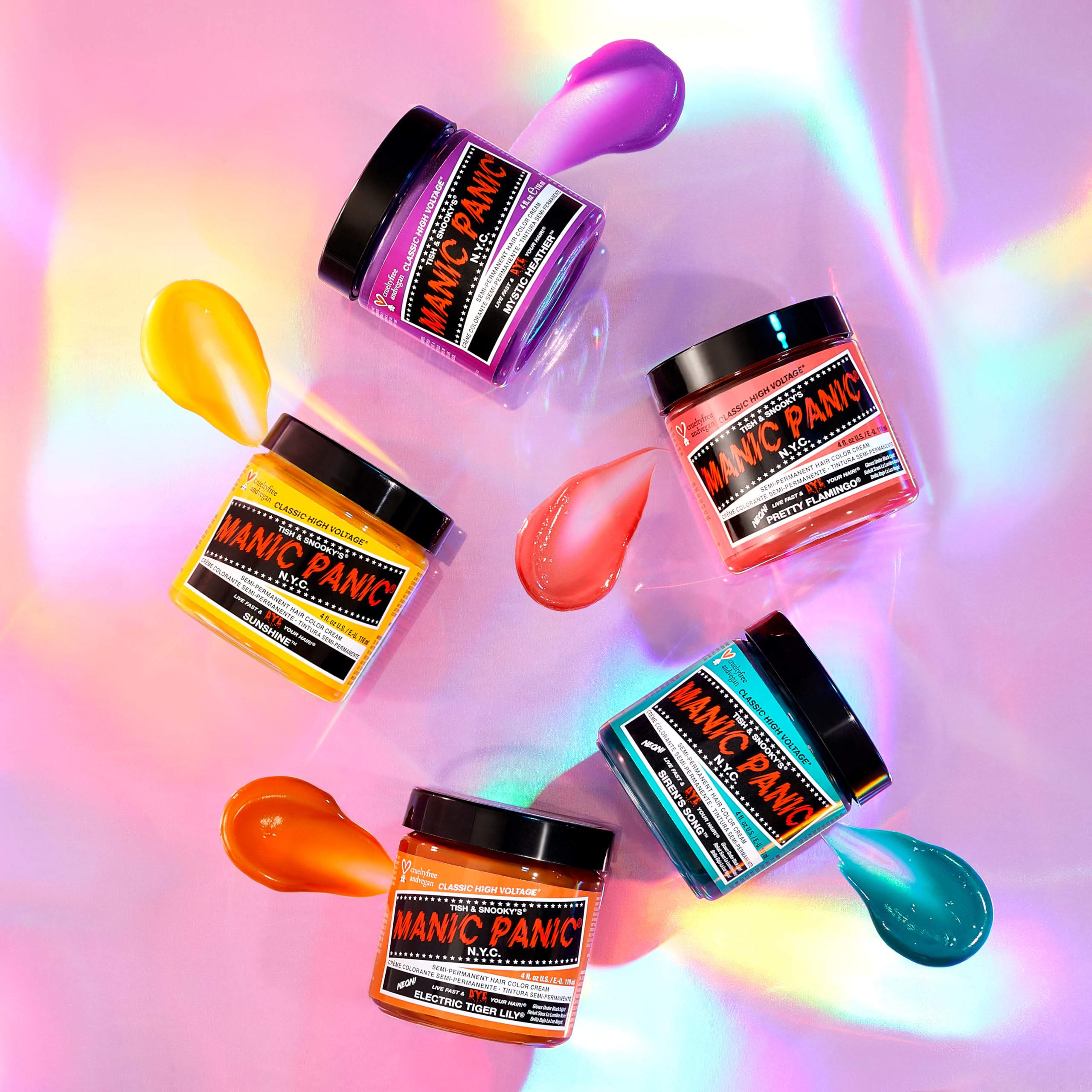 MANIC PANIC Classic Sunshine Semi Permanent Hair Color - Warm Sunflower Yellow Hair Dye for Women & Men That Lasts 4-6 Weeks - Vegan, Ammonia & Cruelty-Free - Create & Mix Custom Shades (4oz / 2pk) - Image 6