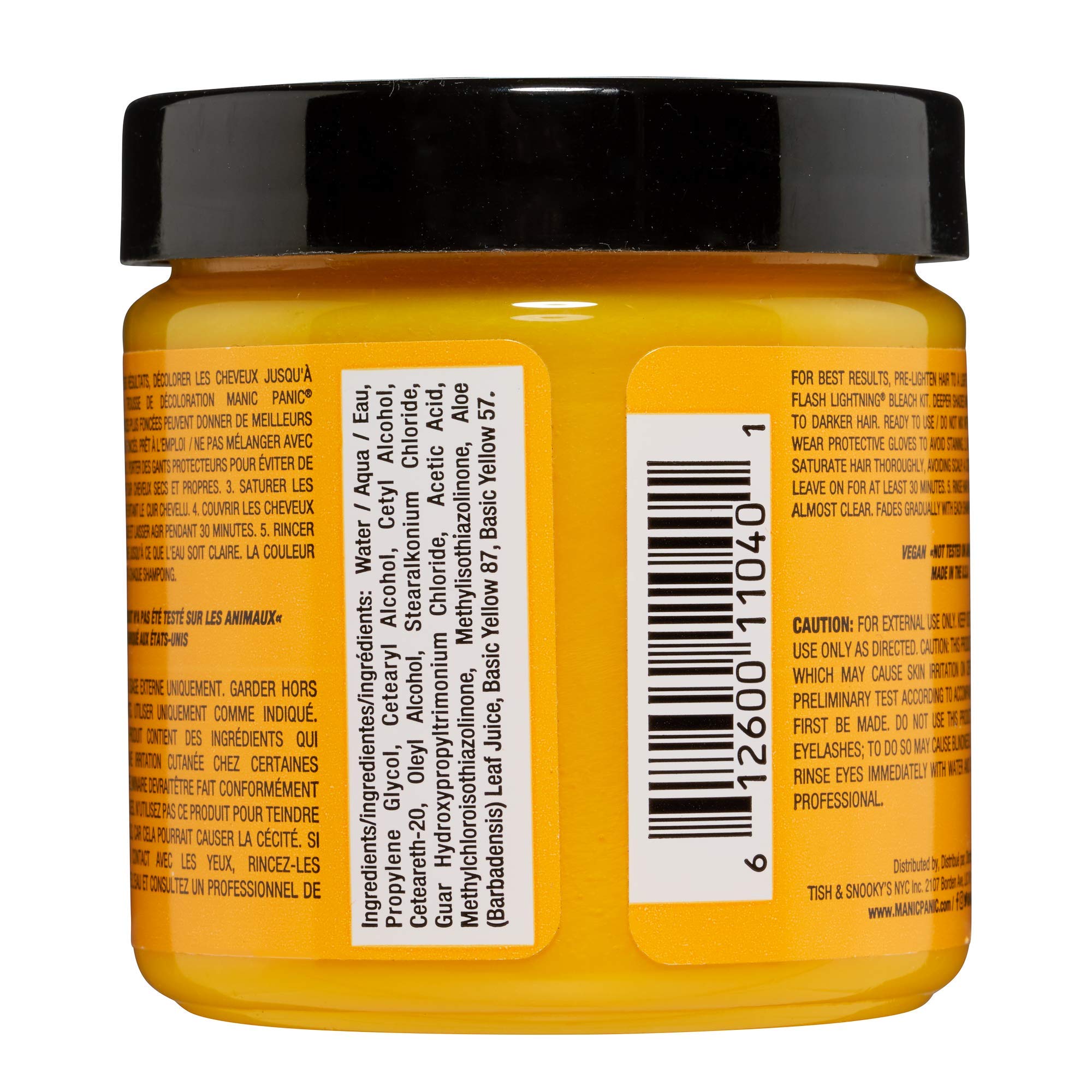 MANIC PANIC Classic Sunshine Semi Permanent Hair Color - Warm Sunflower Yellow Hair Dye for Women & Men That Lasts 4-6 Weeks - Vegan, Ammonia & Cruelty-Free - Create & Mix Custom Shades (4oz) - Image 9