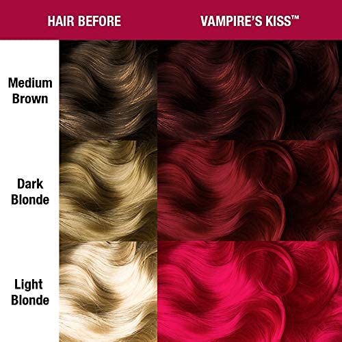 MANIC PANIC Classic Vampire's Kiss Semi Permanent Hair Color - Medium Red Hair Dye for Women & Men That Lasts 4-6 Weeks - Vegan, Ammonia & Cruelty-Free - Create & Mix Custom Shades (4oz / 3pk) - Image 4