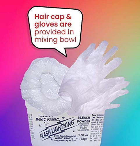 MANIC PANIC Electric Pink Pussycat Hair Dye Bundle with Hair Bleach Kit 40 Volume Developer - Image 5