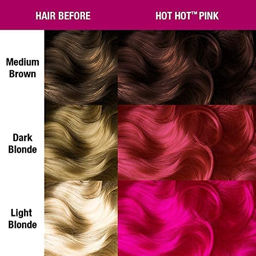 MANIC PANIC Hot Hot Pink Amplified Semi-Permanent Hair Dye - Medium Pink Color - Glows in Blacklight - Vegan, PPD & Ammonia Free - Image 4
