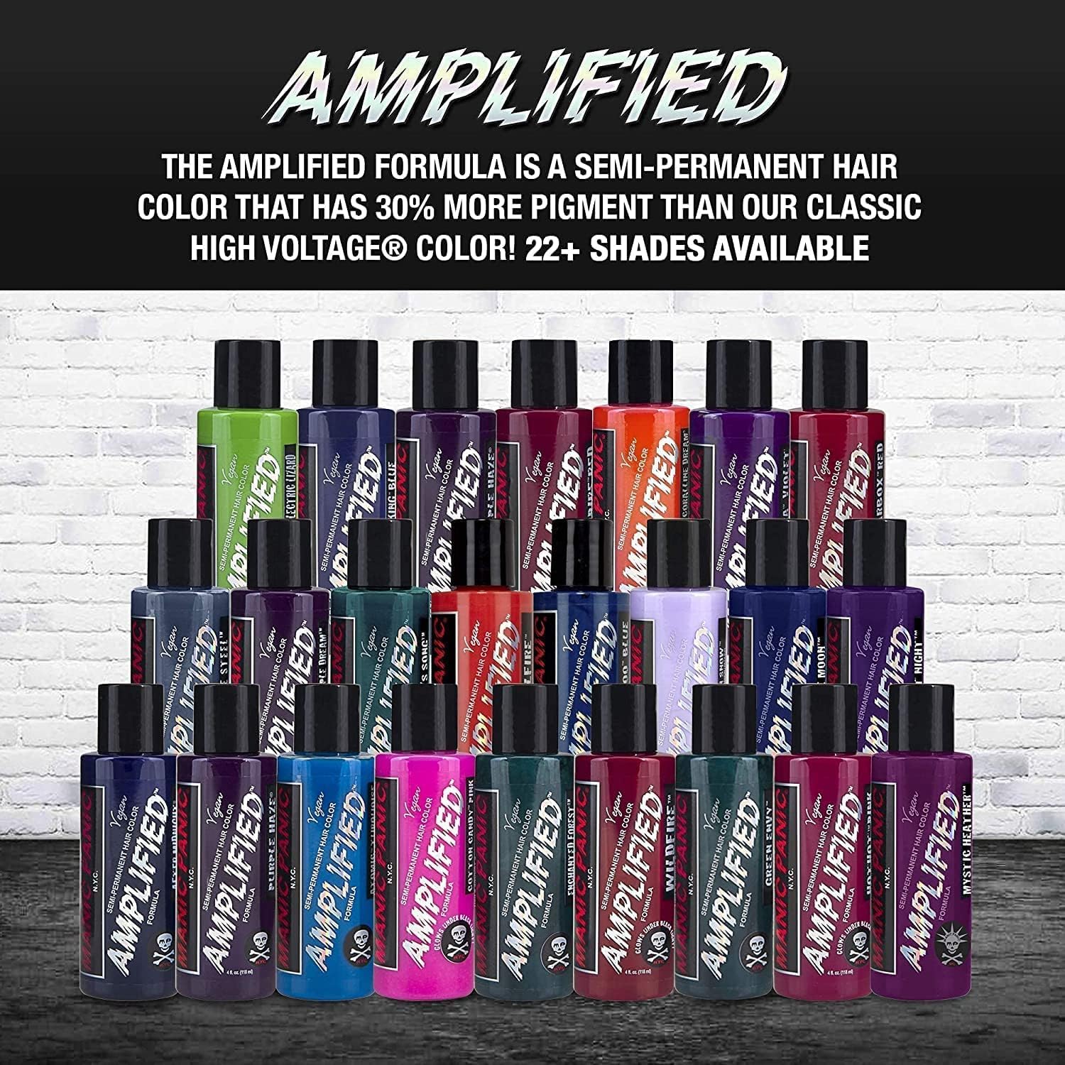 MANIC PANIC Hot Hot Pink Amplified Semi-Permanent Hair Dye - Medium Pink Color - Glows in Blacklight - Vegan, PPD & Ammonia Free - Image 6