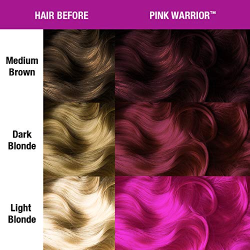 MANIC PANIC Pink Warrior Hair Dye Classic Bundle with Purple Haze Dark Purple Hair Dye - Image 3