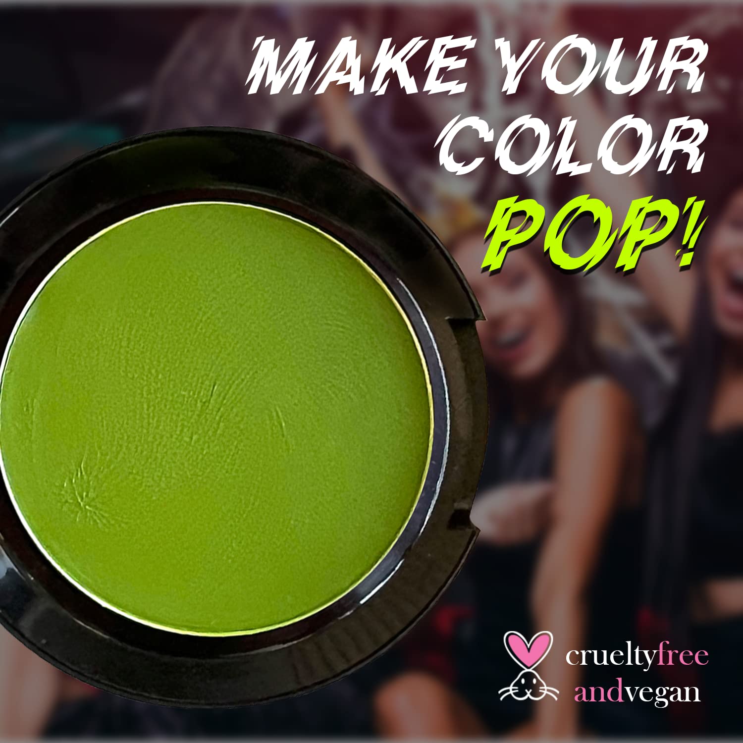 MANIC PANIC Poison Ivy Green Face & Body Paint for Halloween Costumes - Cream Halloween Makeup for Costumes & Cosplay - Smooth, Blendable & Full Coverage, Vegan - Image 6