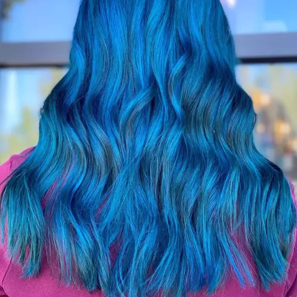 MANIC PANIC Professional Color Celestine Blue - Deep Indigo Blue Semi Permanent Gel Hair Dye - Lasts Through 40+ Washes - No Developer Required (3oz) - Image 4