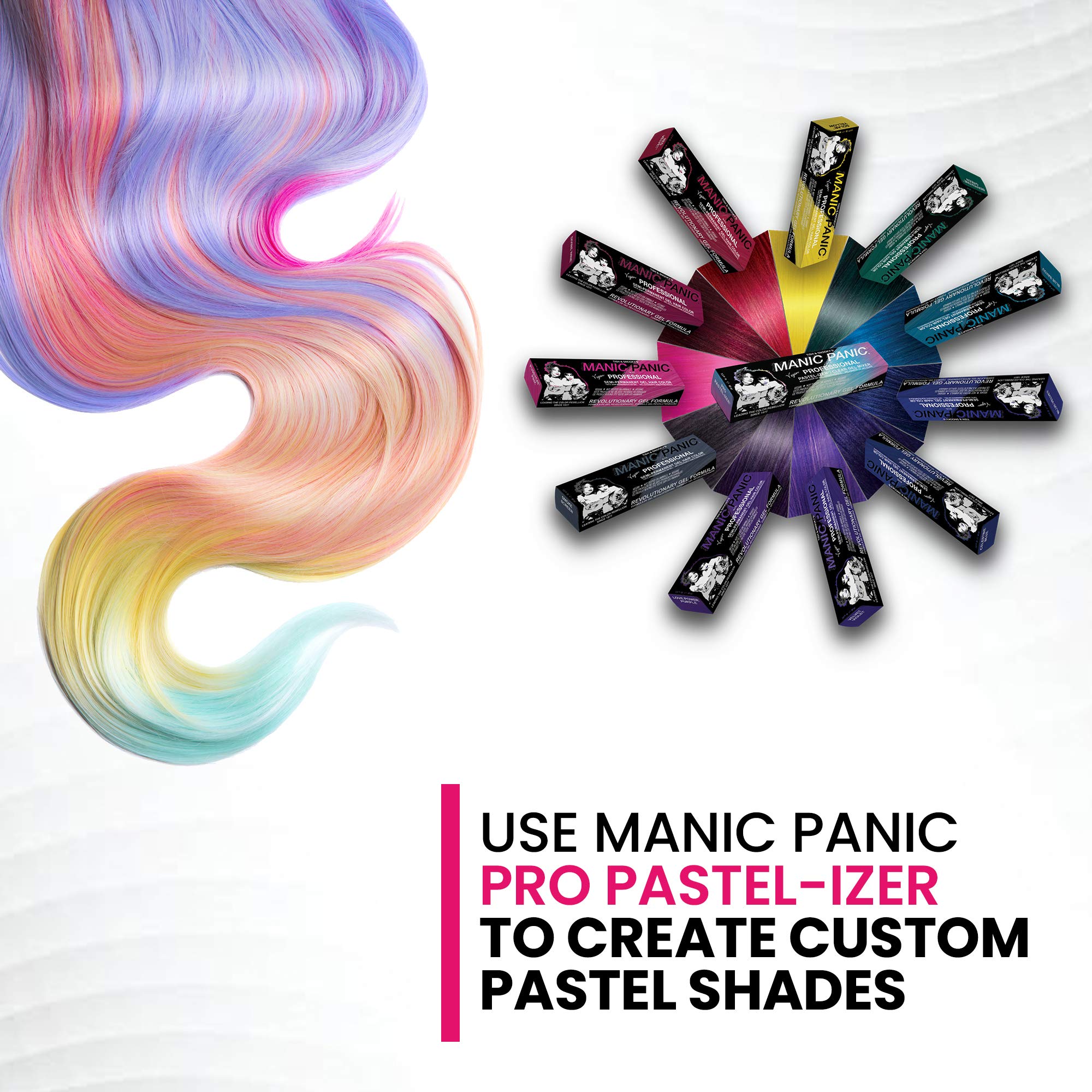 MANIC PANIC Professional Color Pro Pastelizer - Semi Permanent Gel Hair Dye - Lasts Through 40+ Washes - No Developer Required (3oz) - Image 3