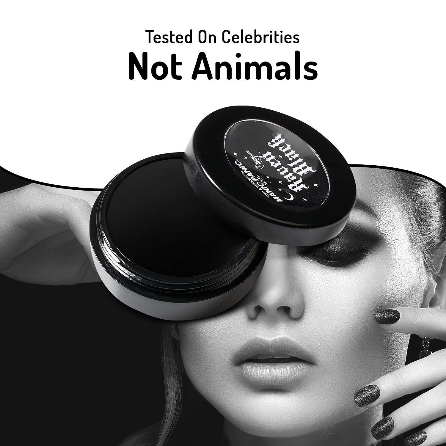 MANIC PANIC Raven Black Face Paint - Black Makeup for Face, Eyes & Body - High Pigment Body Paint with Matte Finish - Halloween, Cosplay & Stage Makeup - Vegan & Cruelty-Free Cream Formula - Image 7