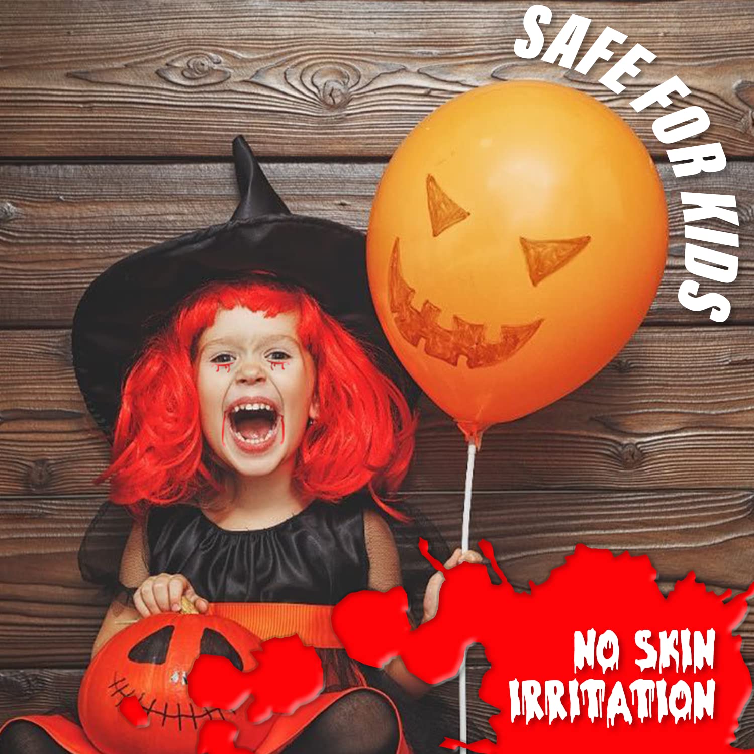 MANIC PANIC Vampire Fake Blood Bundle with Goth White Cream To Powder Foundation - Image 3