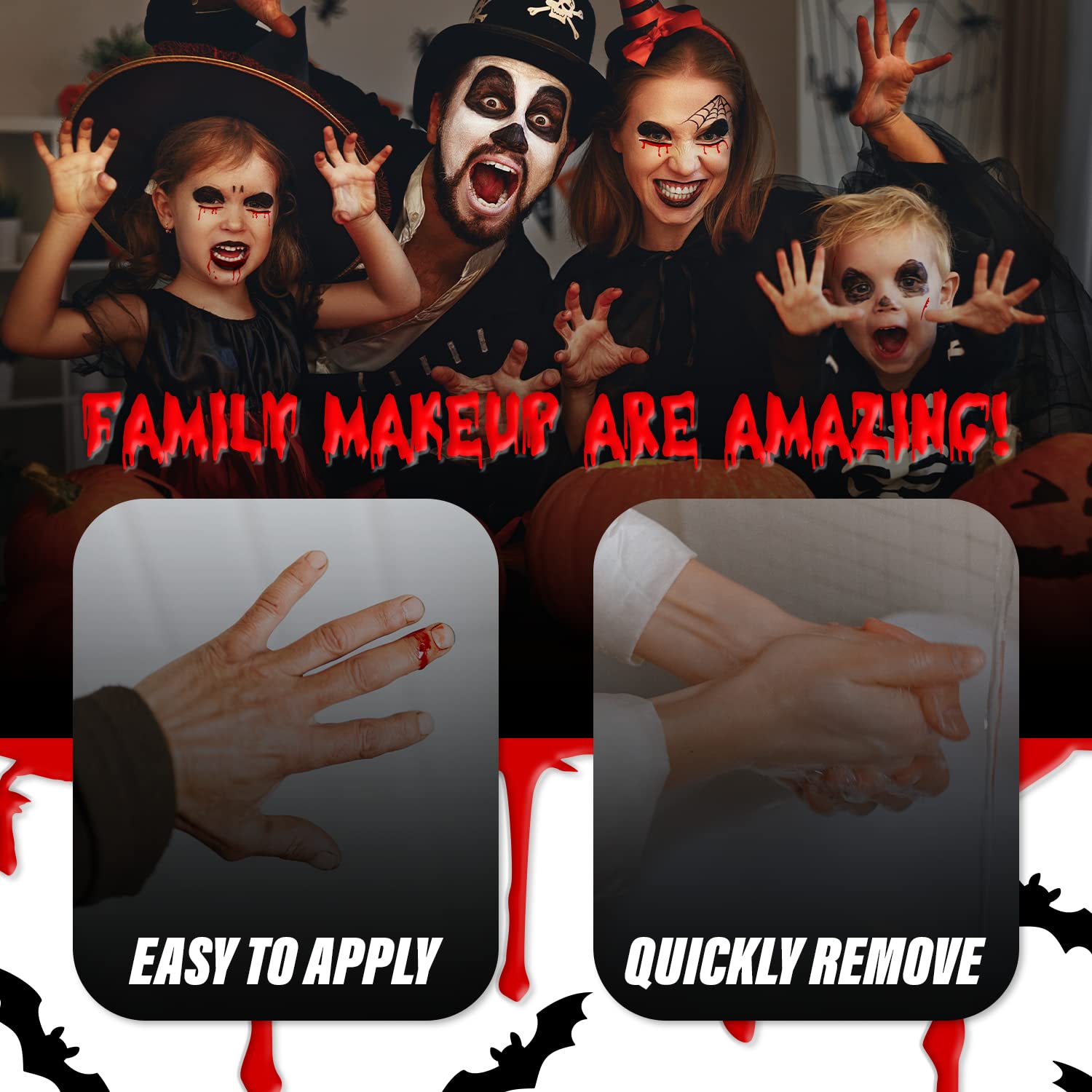 MANIC PANIC Vampire Fake Blood Bundle with Goth White Cream To Powder Foundation - Image 4