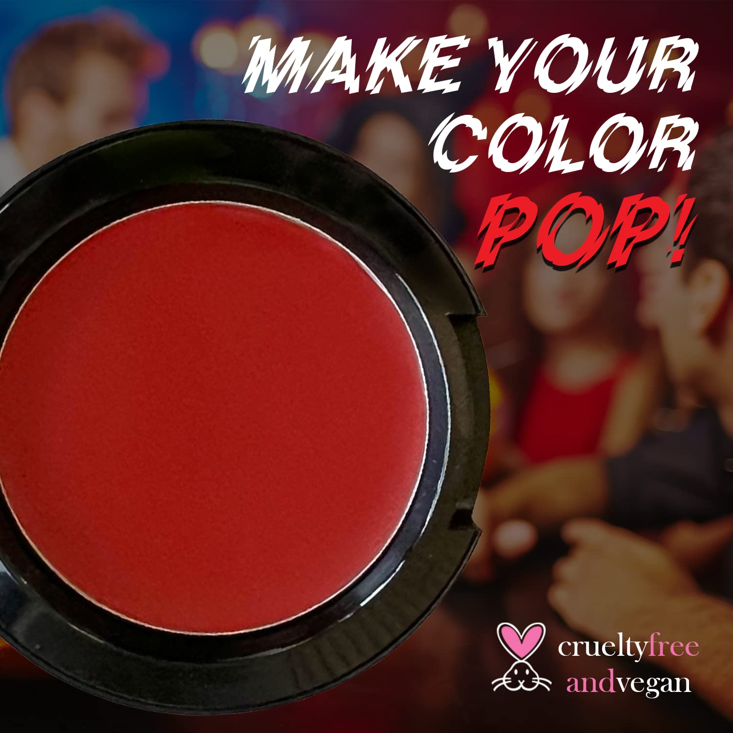 MANIC PANIC Vampire's Kiss Red Face & Body Paint for Halloween Costumes - Cream Halloween Makeup for Costumes & Cosplay - Smooth, Blendable & Full Coverage, Vegan - Image 6